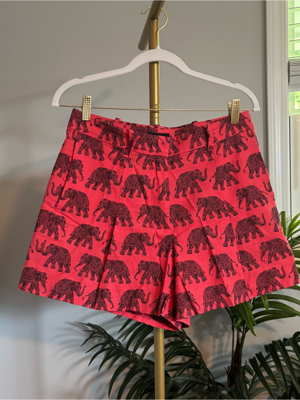 J. Crew Pink Elephant Print Shorts🐘